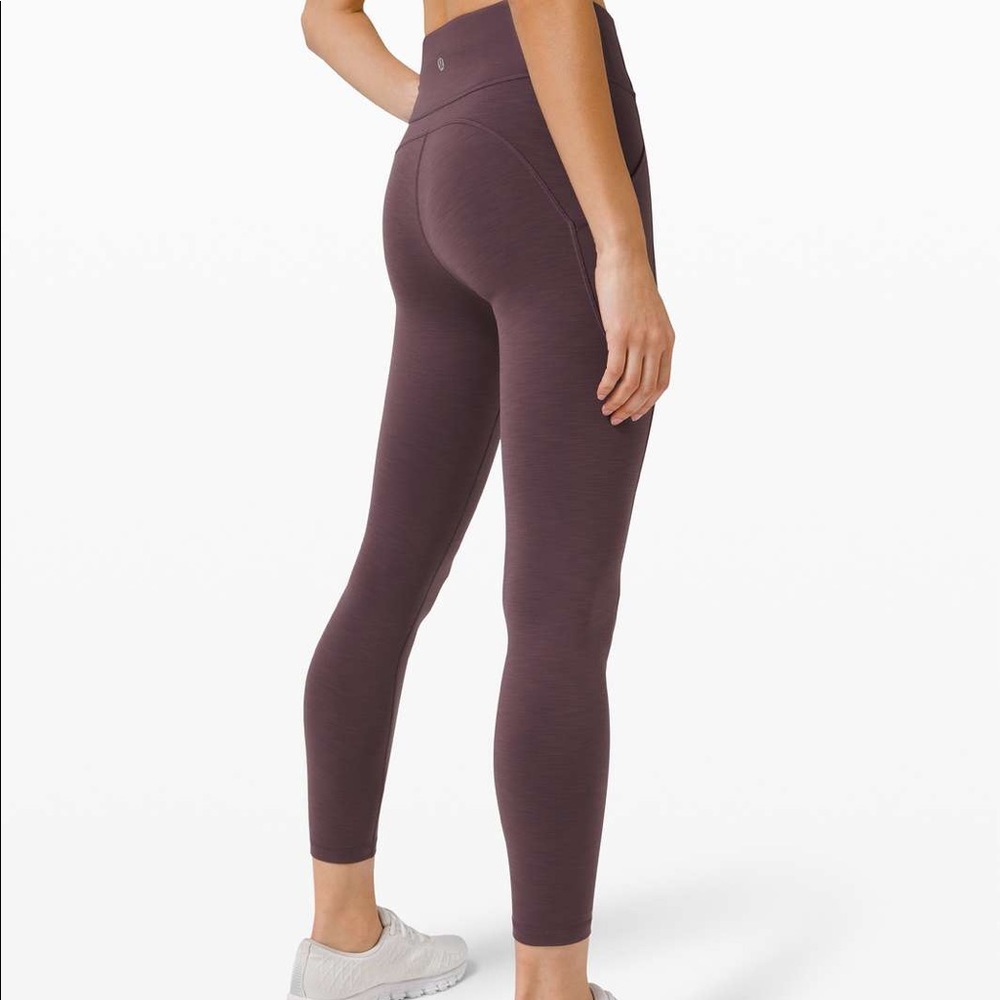 Lululemon Invigorate Leggings Black Currant 25”